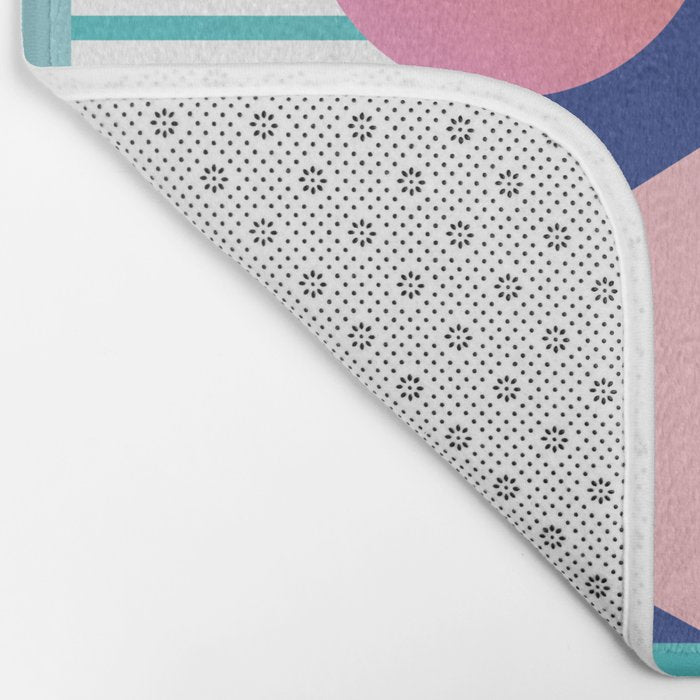 Memphis pattern 82 - 80s / 90s Retro Bath Mat Gallery Image 2