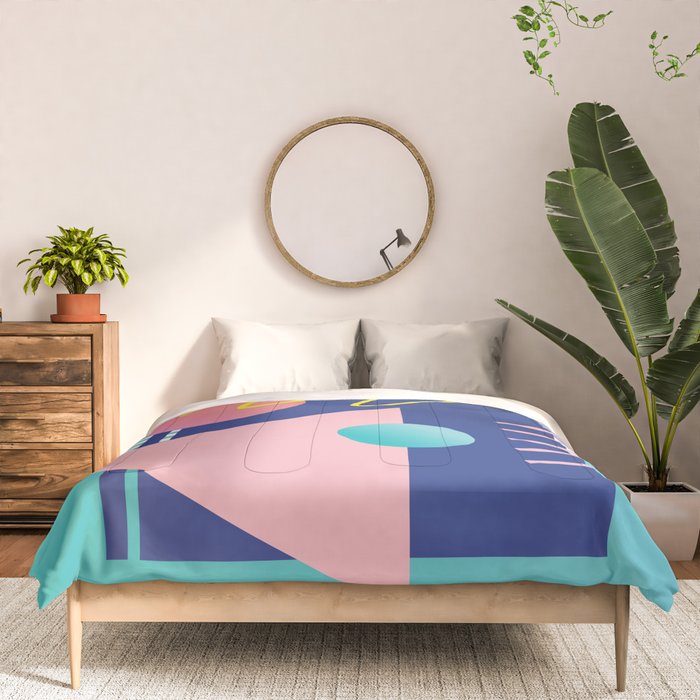 Memphis pattern 82 - 80s / 90s Retro Comforter Gallery Image 3
