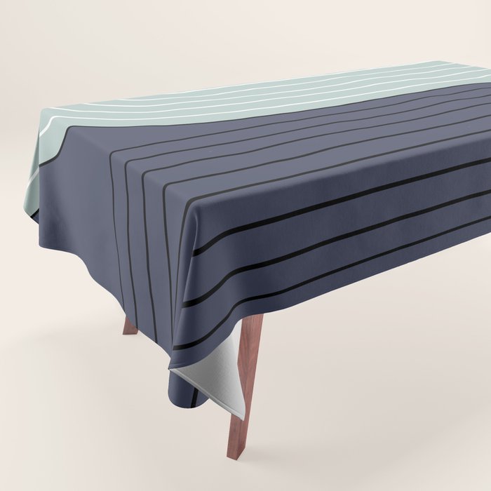 Two Tone Line Curvature XXII  Tablecloth Gallery Image 1
