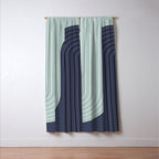 Two Tone Line Curvature XXII  Window Curtain Gallery Image 3