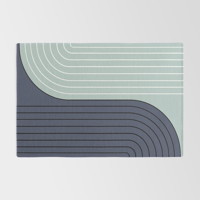 Two Tone Line Curvature XXII  Rug Gallery Image 2