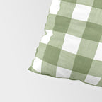 Hand Painted Gingham in Sage Green  Pillow Sham Gallery Image 4
