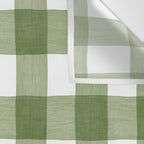 Hand Painted Gingham in Sage Green  Wall Tapestry Gallery Image 3