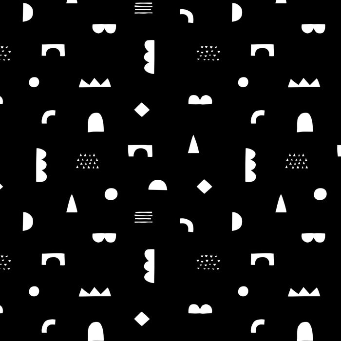 Black and white abstract organic shape pattern Coffee Mug Gallery Image 2