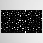 Black and white abstract organic shape pattern Tablecloth Gallery Image 2