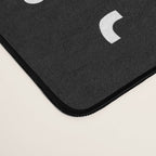 Black and white abstract organic shape pattern Desk Mat Gallery Image 4