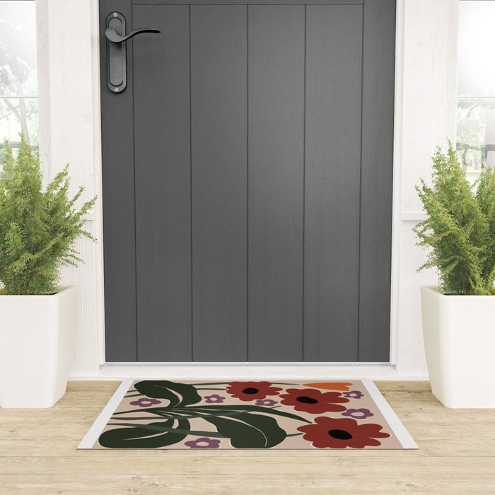 big tropical red flower plant  Welcome Mat Gallery Image 3