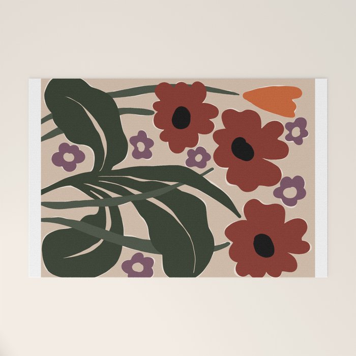 big tropical red flower plant  Welcome Mat Gallery Image 1