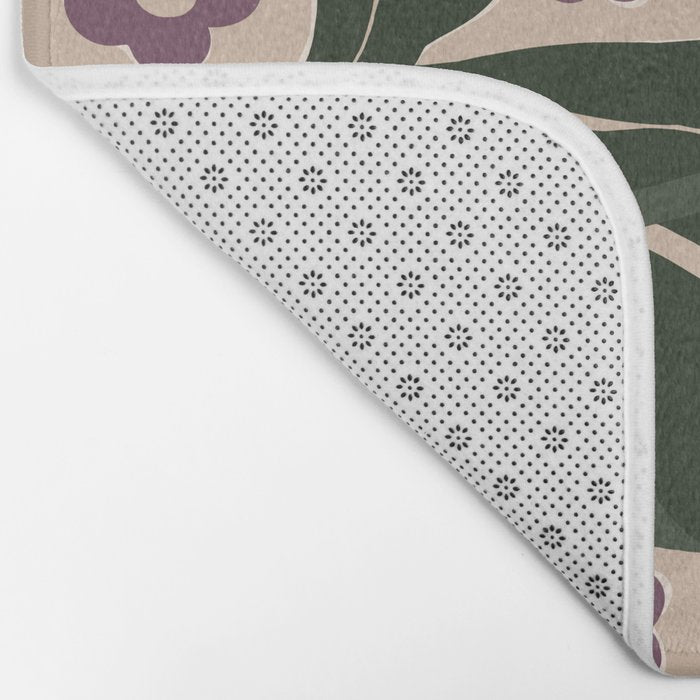 big tropical red flower plant  Bath Mat Gallery Image 2