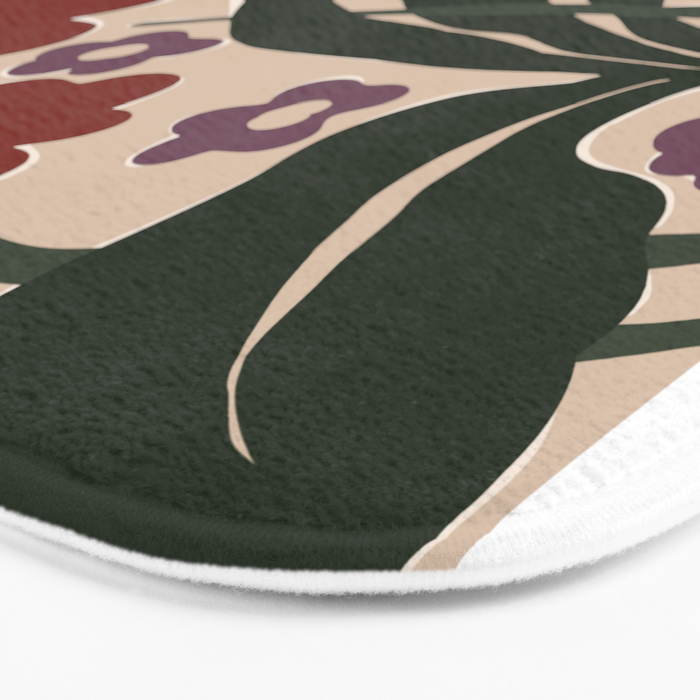 big tropical red flower plant  Bath Mat Gallery Image 3