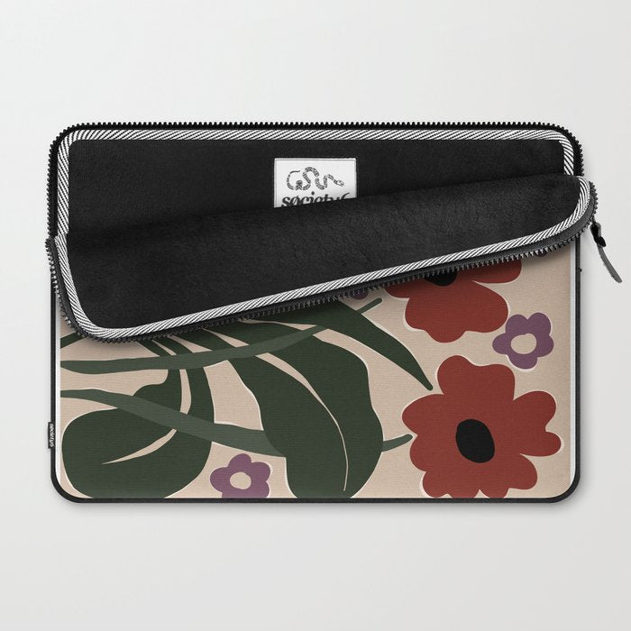 big tropical red flower plant  Laptop Sleeve Gallery Image 2
