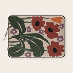 big tropical red flower plant  Laptop Sleeve Gallery Image 1