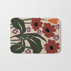 big tropical red flower plant  Bath Mat Gallery Image 1