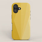 Geometric Triangles VIII Golden Yellow iPhone Case Gallery Image 1