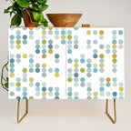 Mid Century Modern Circle Pattern Credenza Gallery Image 1