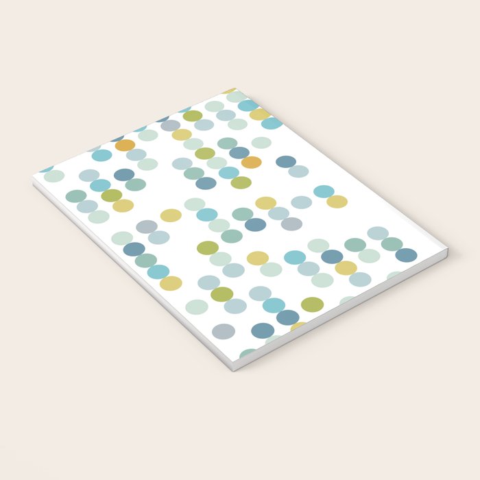 Mid Century Modern Circle Pattern Notebook Gallery Image 3