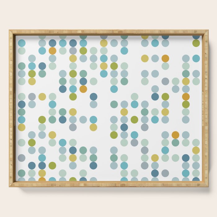 Mid Century Modern Circle Pattern Serving Tray Gallery Image 1