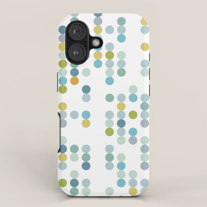Mid Century Modern Circle Pattern iPhone Case Gallery Image 1