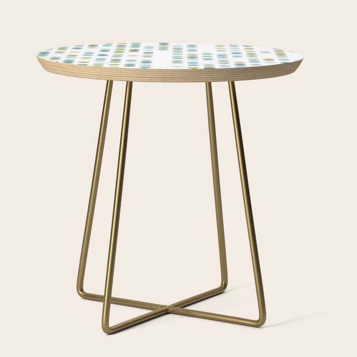 Mid Century Modern Circle Pattern Side Table Gallery Image 1