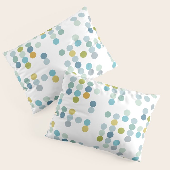 Mid Century Modern Circle Pattern Pillow Sham Gallery Image 3