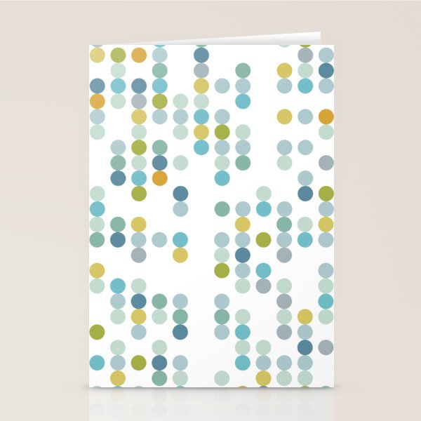 Mid Century Modern Circle Pattern Stationery Card Gallery Image 2