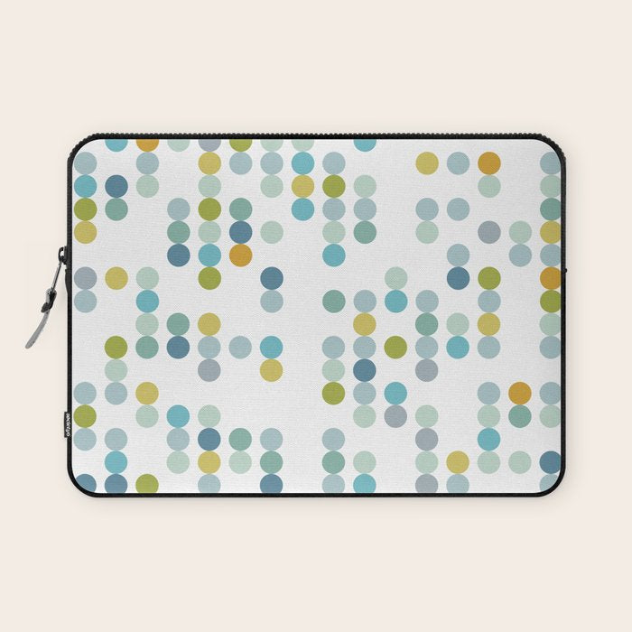 Mid Century Modern Circle Pattern Laptop Sleeve