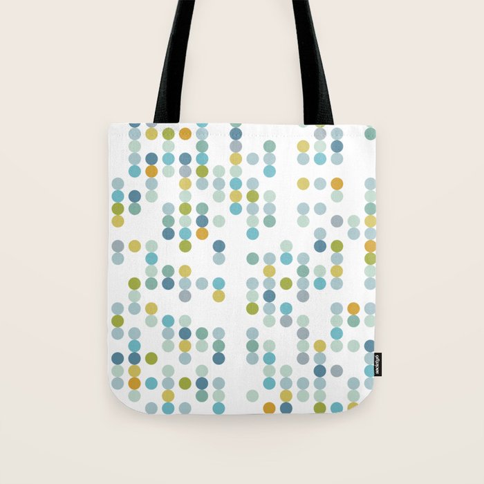 Mid Century Modern Circle Pattern Tote Bag Gallery Image 1