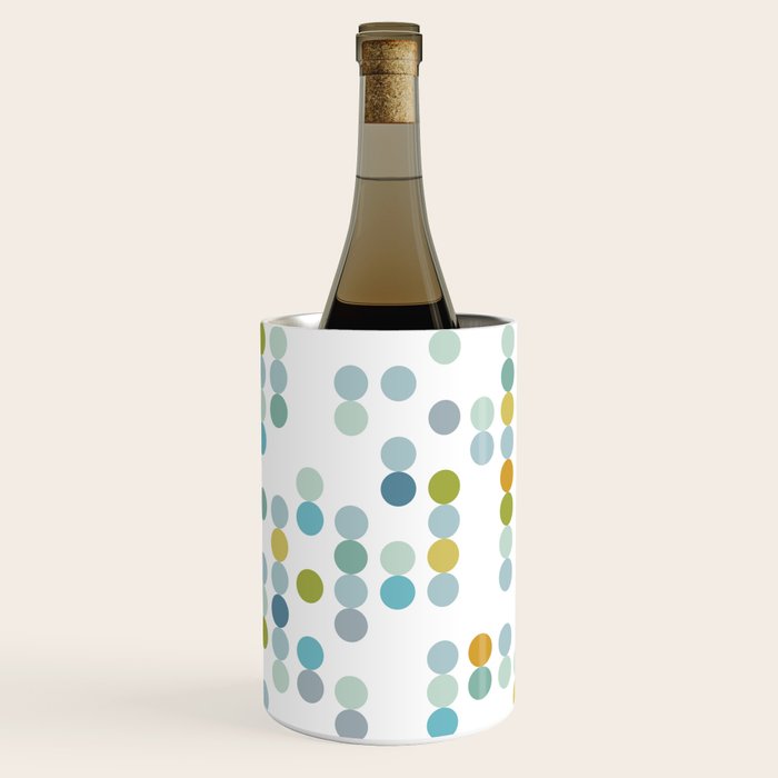 Mid Century Modern Circle Pattern Wine Chiller Gallery Image 3