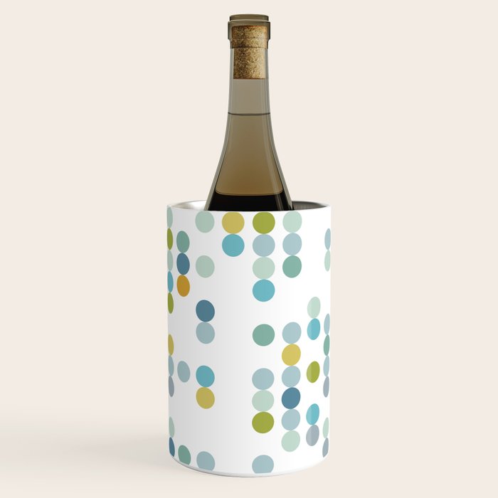 Mid Century Modern Circle Pattern Wine Chiller Gallery Image 1