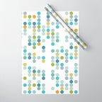 Mid Century Modern Circle Pattern Wrapping Paper Gallery Image 1