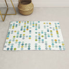 Mid Century Modern Circle Pattern Rug Gallery Image 1