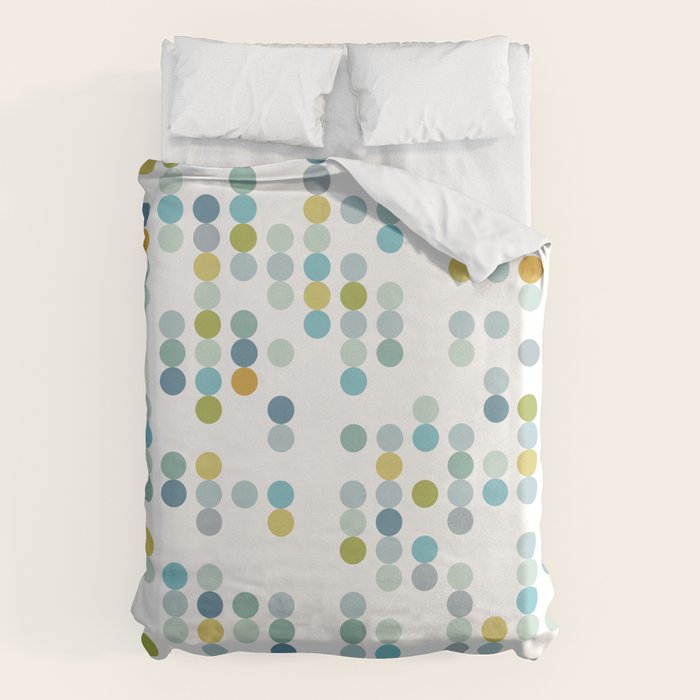 Mid Century Modern Circle Pattern Duvet Cover Gallery Image 1