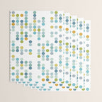 Mid Century Modern Circle Pattern Wrapping Paper Gallery Image 3