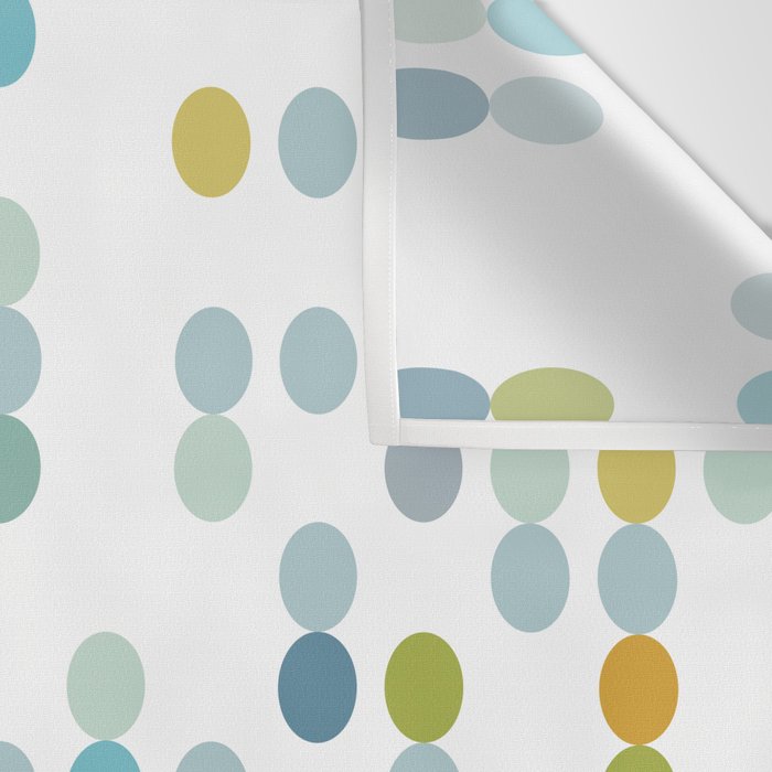 Mid Century Modern Circle Pattern Wall Tapestry Gallery Image 3