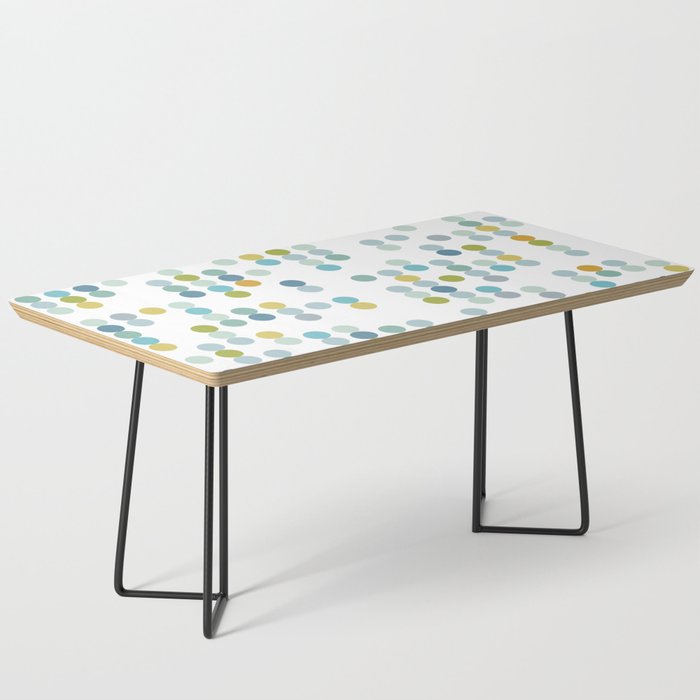 Mid Century Modern Circle Pattern Coffee Table Gallery Image 1