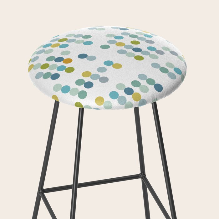 Mid Century Modern Circle Pattern Stool Gallery Image 2