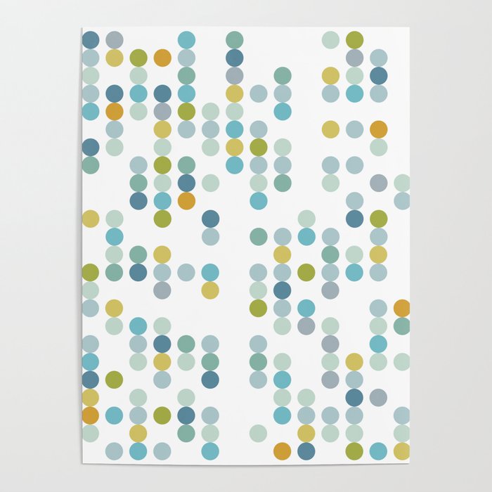 Mid Century Modern Circle Pattern Poster Gallery Image 4