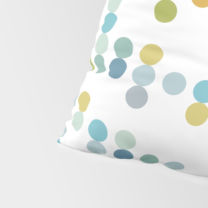 Mid Century Modern Circle Pattern Pillow Sham Gallery Image 4