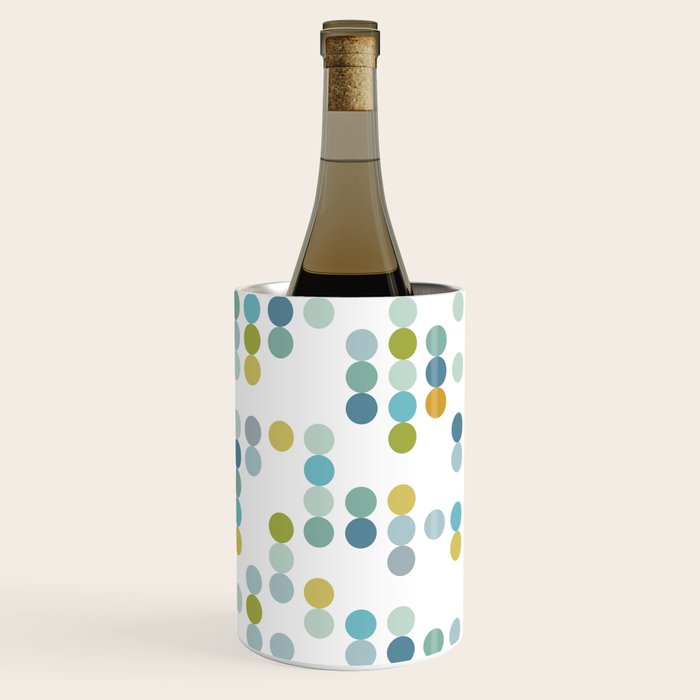 Mid Century Modern Circle Pattern Wine Chiller Gallery Image 2