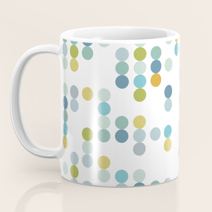 Mid Century Modern Circle Pattern Coffee Mug Gallery Image 3