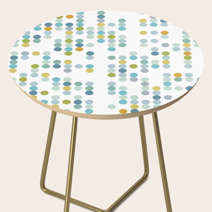 Mid Century Modern Circle Pattern Side Table Gallery Image 2