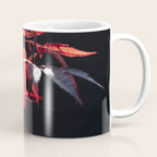Botanical red japanese maple leaves art print - botanical nature and travel photography Coffee Mug Gallery Image 1