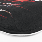 Botanical red japanese maple leaves art print - botanical nature and travel photography Bath Mat Gallery Image 3