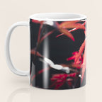 Botanical red japanese maple leaves art print - botanical nature and travel photography Coffee Mug Gallery Image 3