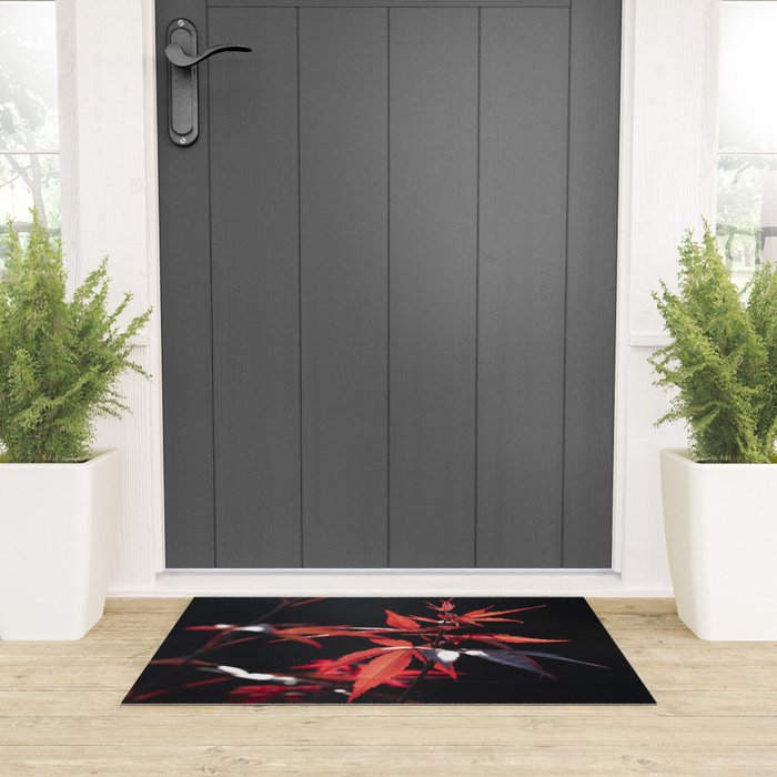 Botanical red japanese maple leaves art print - botanical nature and travel photography Welcome Mat Gallery Image 3