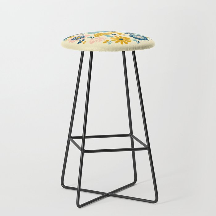 Magical Woodland Floral With Mushrooms Stool Gallery Image 1