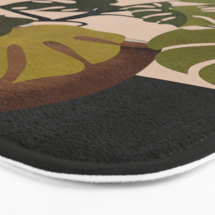 Monstera Plant In A Pot 1 Bath Mat Gallery Image 3