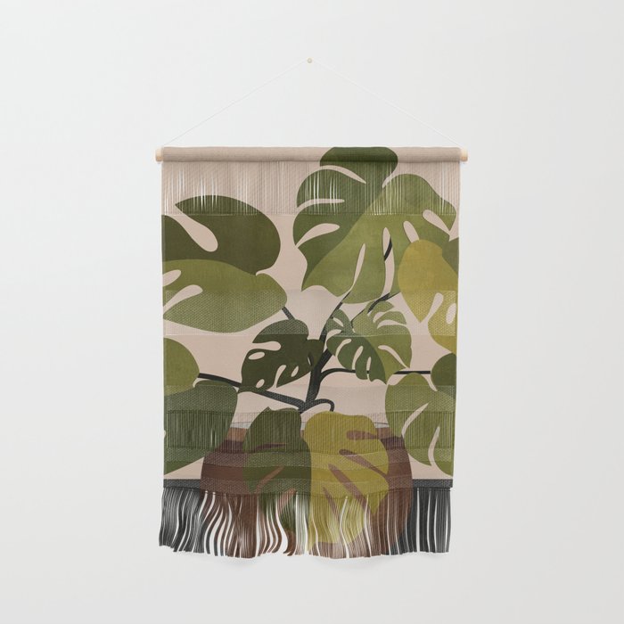 Monstera Plant In A Pot 1 Wall Hanging Gallery Image 1