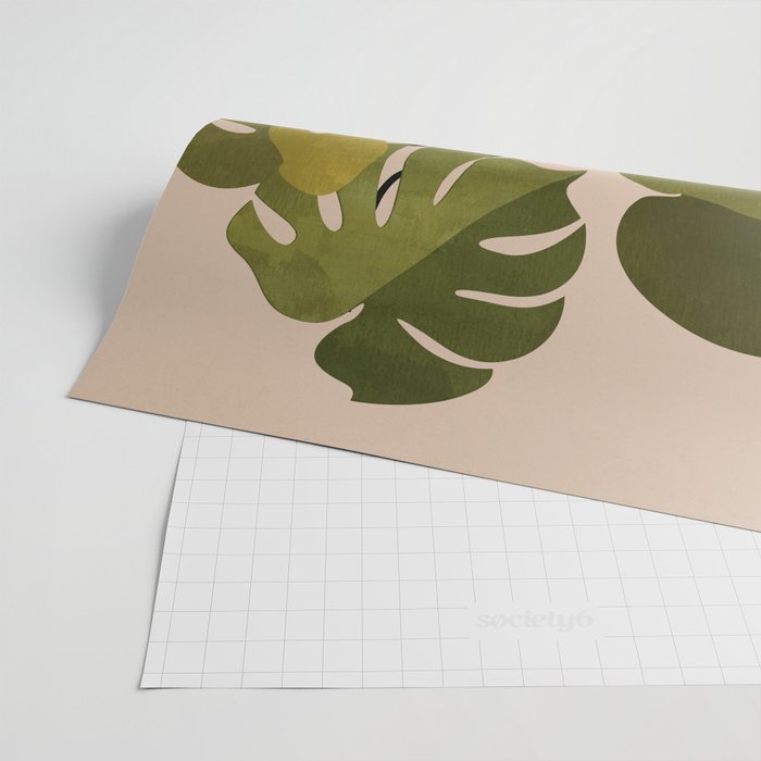 Monstera Plant In A Pot 1 Wrapping Paper Gallery Image 2