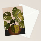 Monstera Plant In A Pot 1 Stationery Card Gallery Image 2